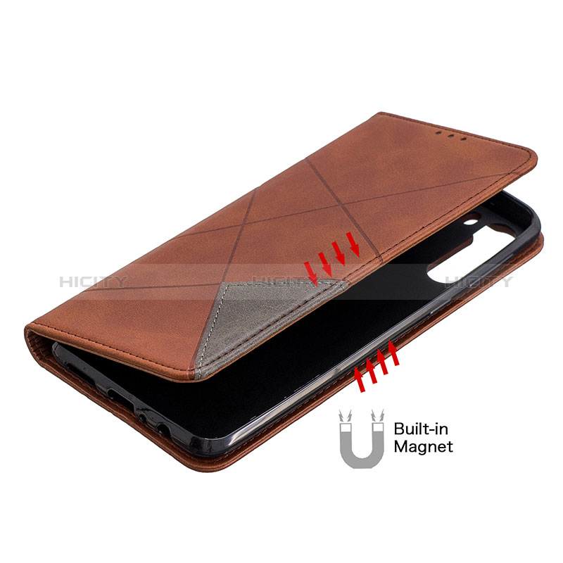 Handytasche Stand Schutzhülle Flip Leder Hülle B07F für Samsung Galaxy A21 groß