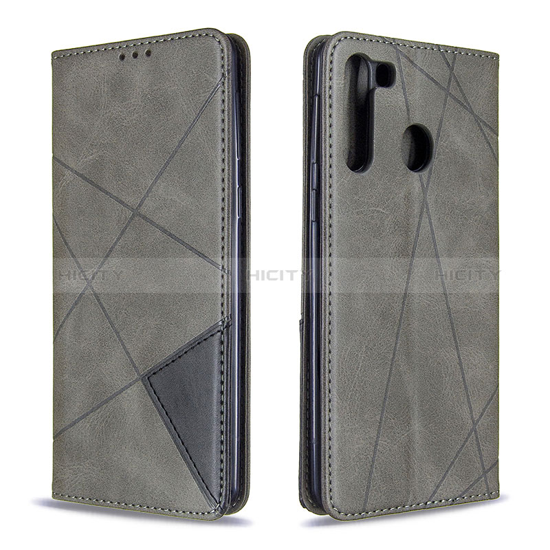 Handytasche Stand Schutzhülle Flip Leder Hülle B07F für Samsung Galaxy A21 groß