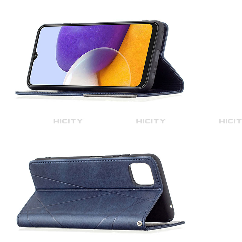 Handytasche Stand Schutzhülle Flip Leder Hülle B07F für Samsung Galaxy A22 5G groß