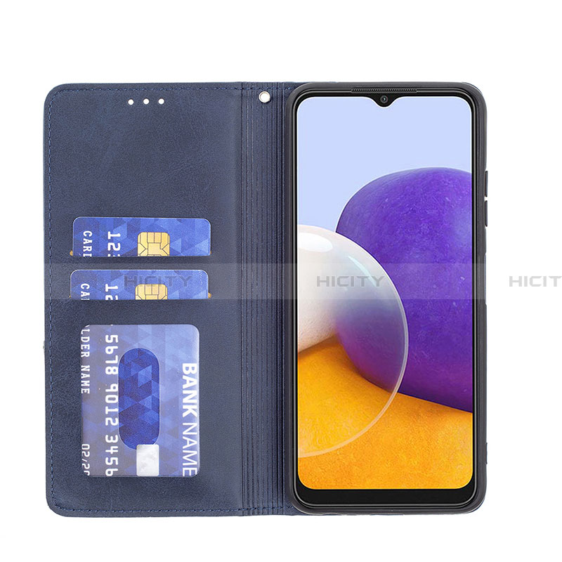 Handytasche Stand Schutzhülle Flip Leder Hülle B07F für Samsung Galaxy A22 5G groß