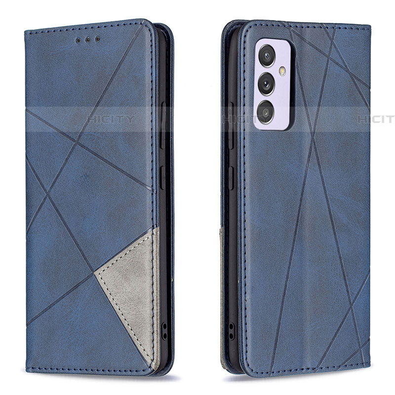 Handytasche Stand Schutzhülle Flip Leder Hülle B07F für Samsung Galaxy A24 4G Blau