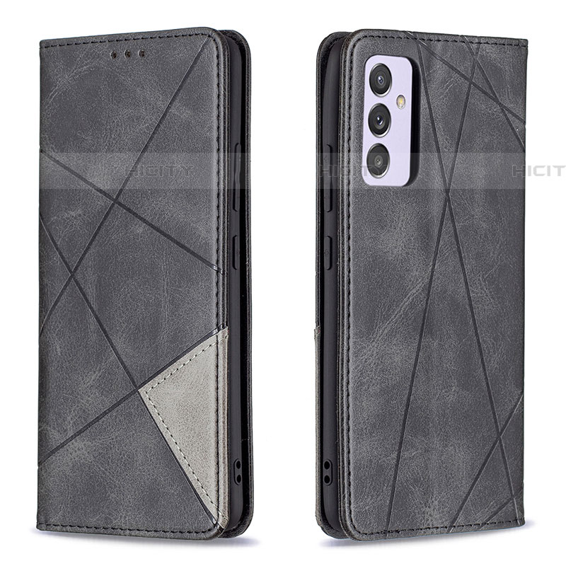 Handytasche Stand Schutzhülle Flip Leder Hülle B07F für Samsung Galaxy A24 4G Schwarz