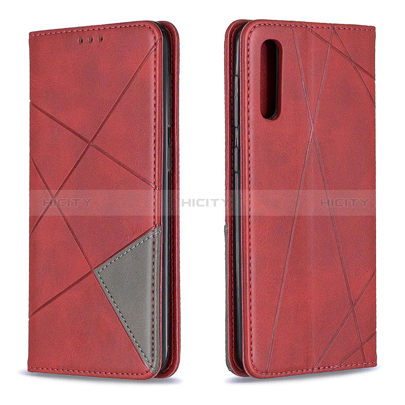 Handytasche Stand Schutzhülle Flip Leder Hülle B07F für Samsung Galaxy A30S Rot