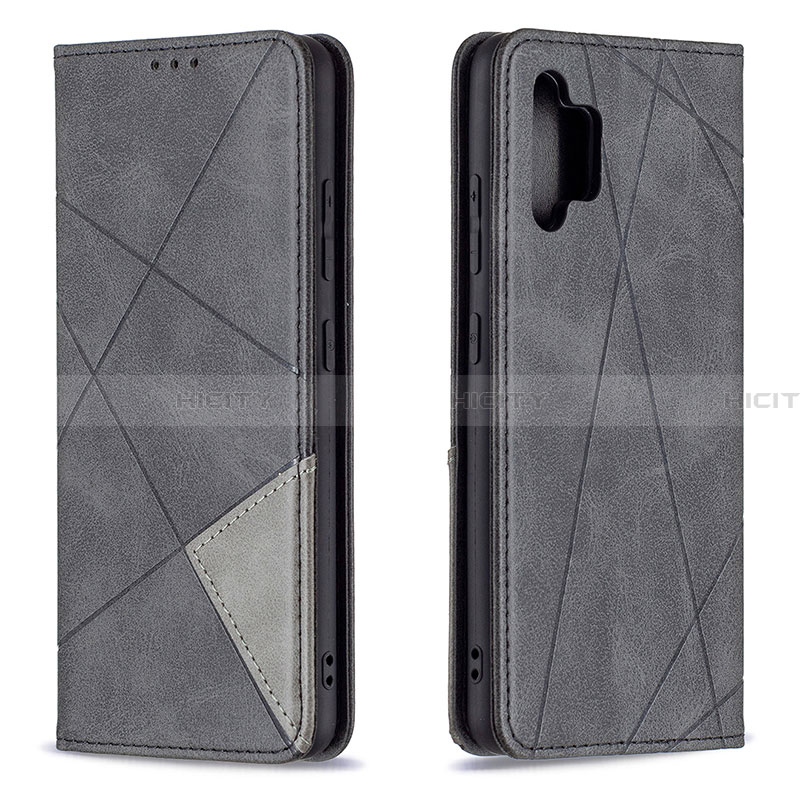 Handytasche Stand Schutzhülle Flip Leder Hülle B07F für Samsung Galaxy A32 4G Schwarz