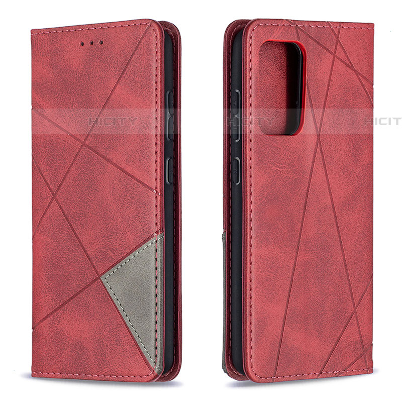 Handytasche Stand Schutzhülle Flip Leder Hülle B07F für Samsung Galaxy A52 4G Rot