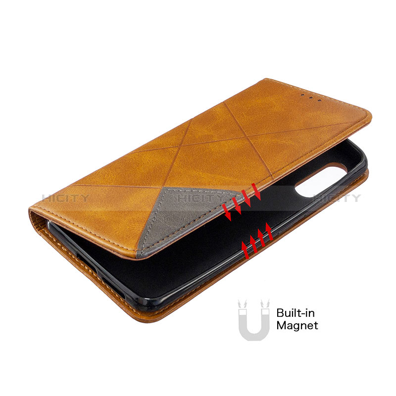 Handytasche Stand Schutzhülle Flip Leder Hülle B07F für Samsung Galaxy A70E groß