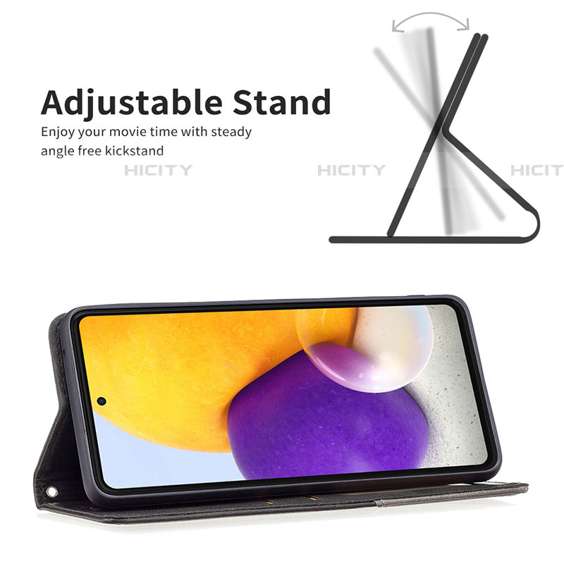 Handytasche Stand Schutzhülle Flip Leder Hülle B07F für Samsung Galaxy A73 5G