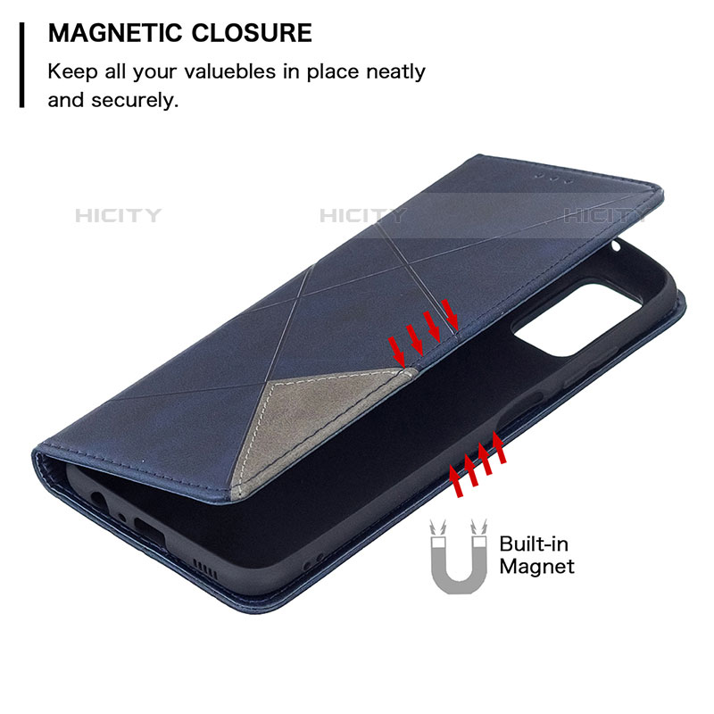 Handytasche Stand Schutzhülle Flip Leder Hülle B07F für Samsung Galaxy M02s groß