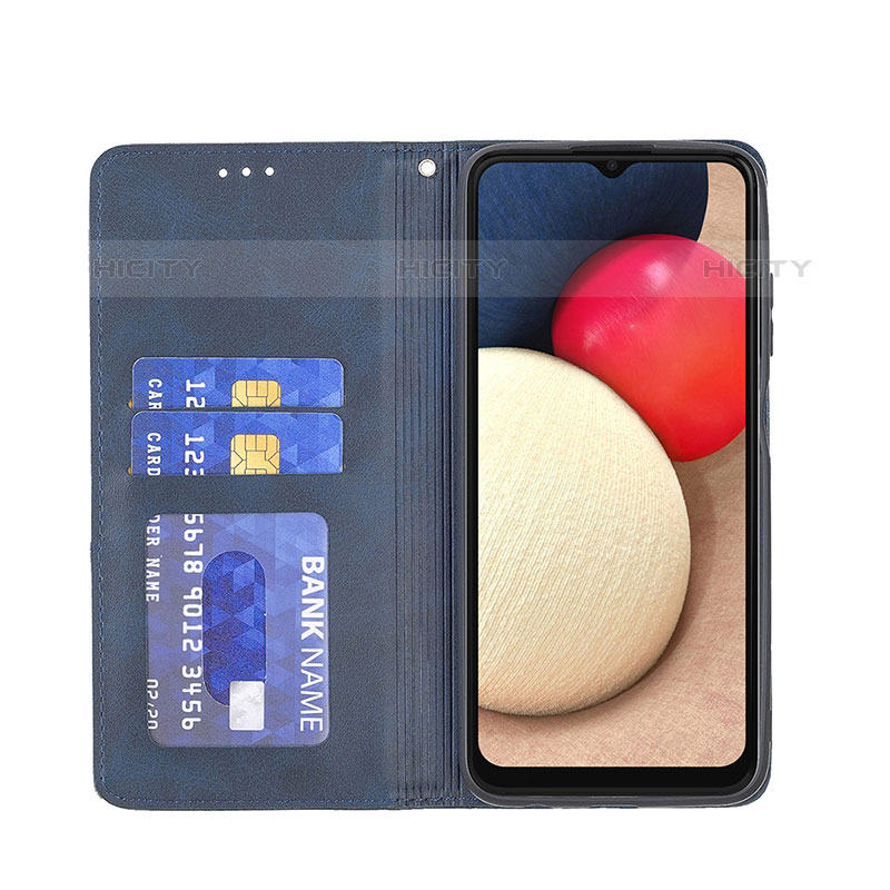 Handytasche Stand Schutzhülle Flip Leder Hülle B07F für Samsung Galaxy M02s groß