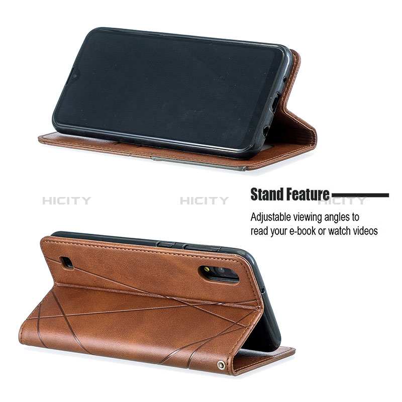 Handytasche Stand Schutzhülle Flip Leder Hülle B07F für Samsung Galaxy M10 groß