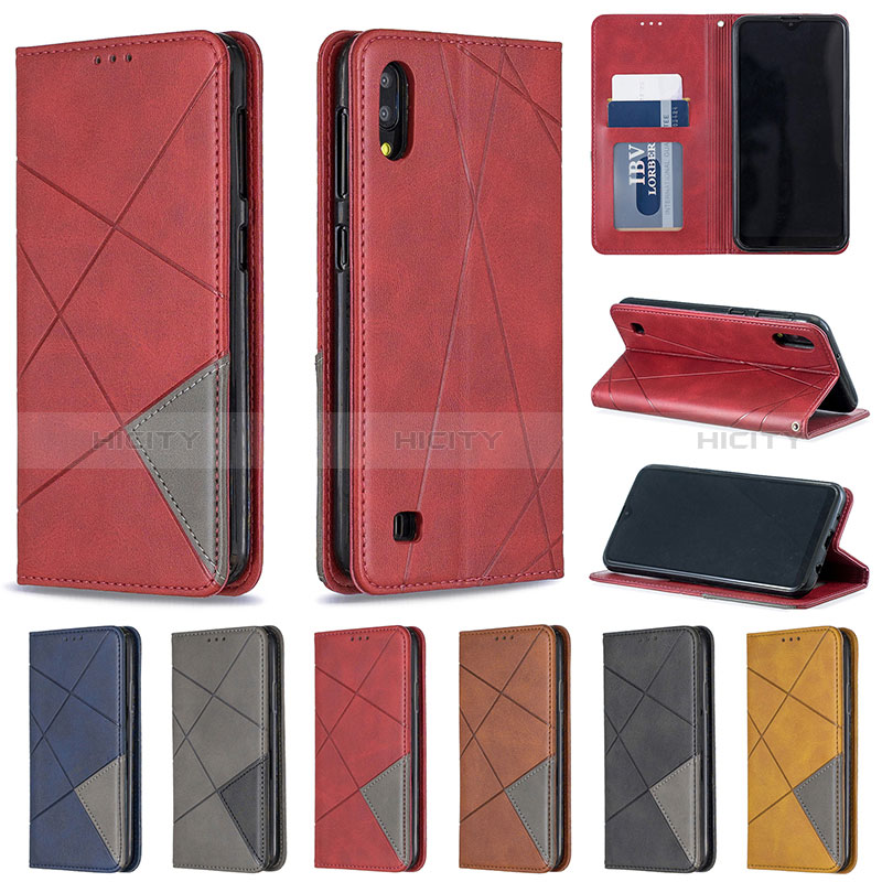 Handytasche Stand Schutzhülle Flip Leder Hülle B07F für Samsung Galaxy M10 groß