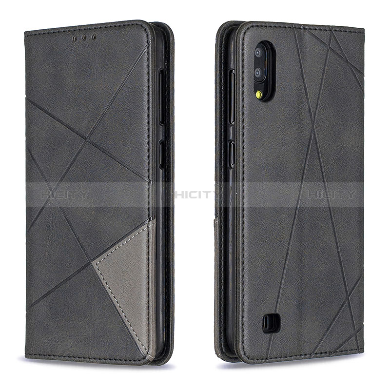 Handytasche Stand Schutzhülle Flip Leder Hülle B07F für Samsung Galaxy M10 Schwarz Plus