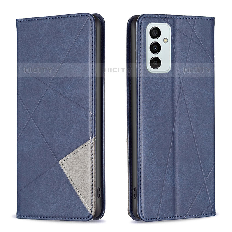 Handytasche Stand Schutzhülle Flip Leder Hülle B07F für Samsung Galaxy M23 5G Blau