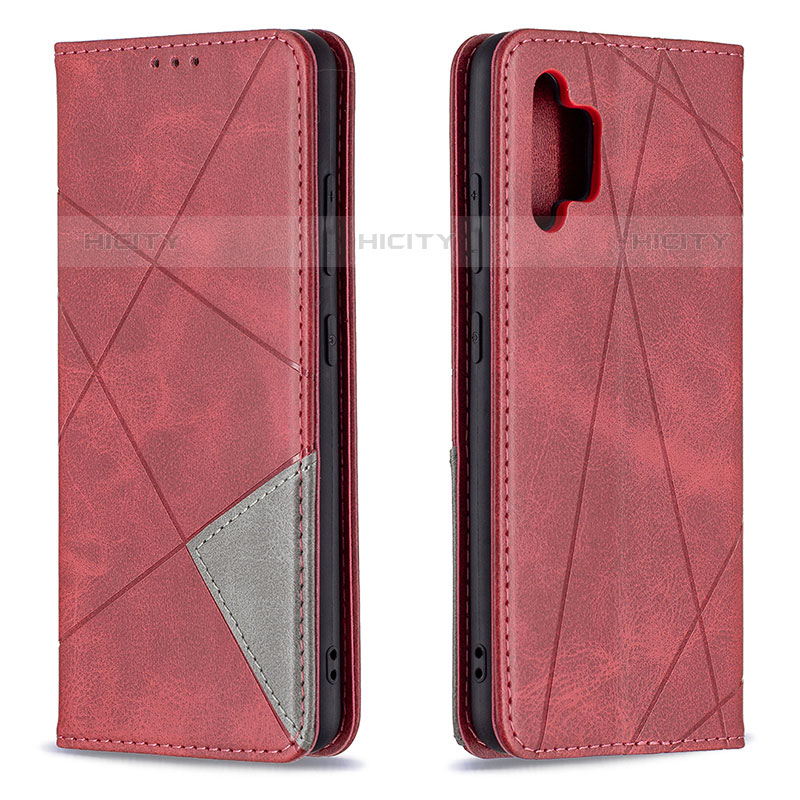 Handytasche Stand Schutzhülle Flip Leder Hülle B07F für Samsung Galaxy M32 5G Rot