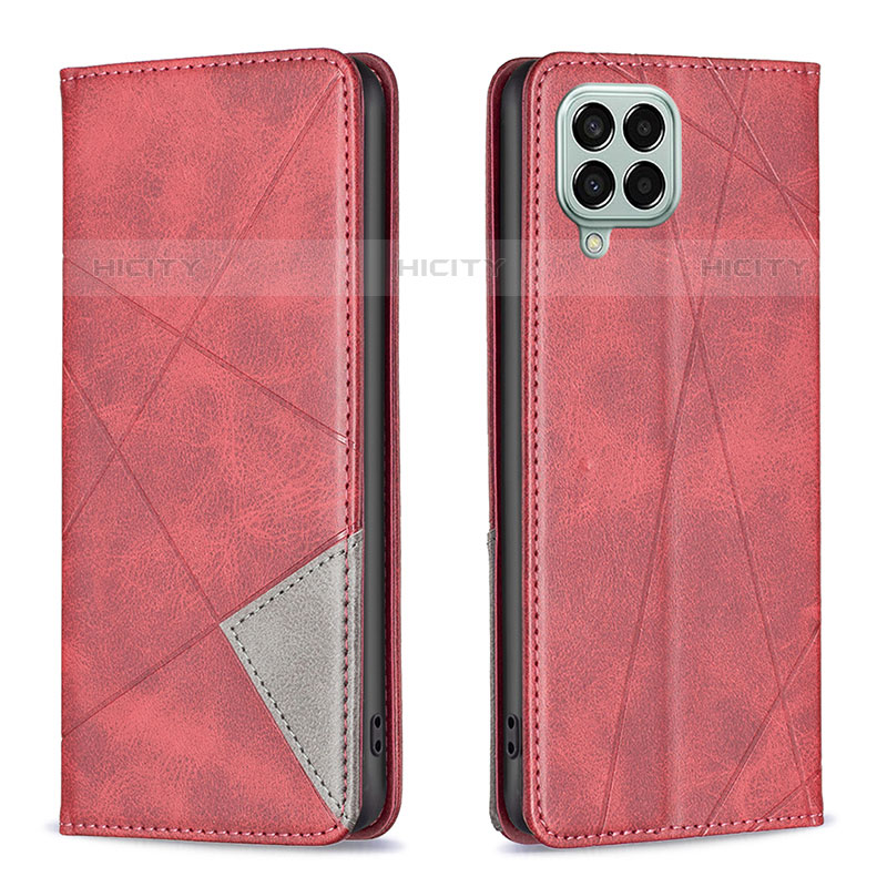 Handytasche Stand Schutzhülle Flip Leder Hülle B07F für Samsung Galaxy M33 5G Rot