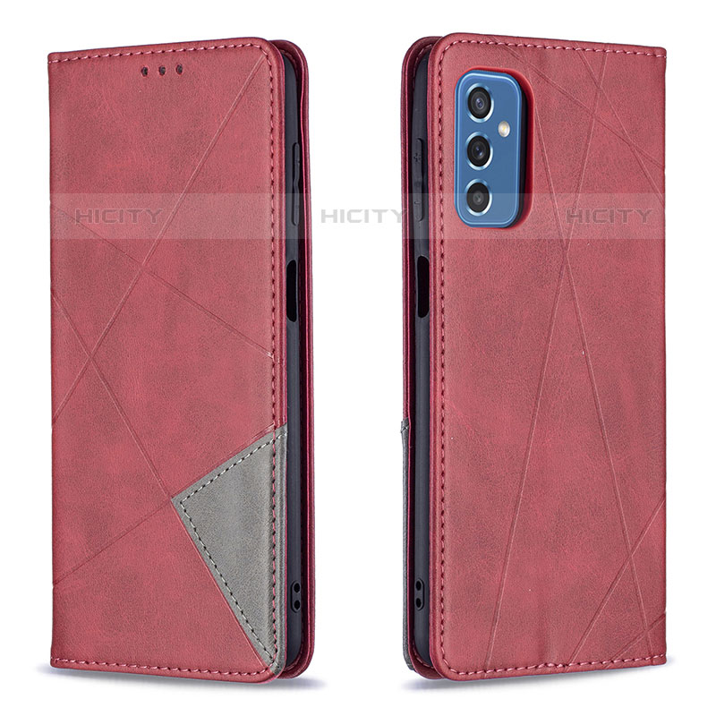 Handytasche Stand Schutzhülle Flip Leder Hülle B07F für Samsung Galaxy M52 5G Rot