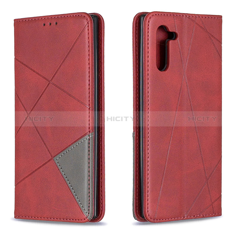 Handytasche Stand Schutzhülle Flip Leder Hülle B07F für Samsung Galaxy Note 10 5G Rot