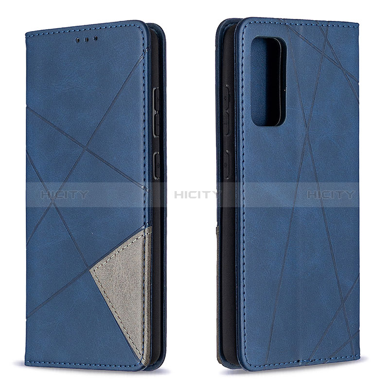 Handytasche Stand Schutzhülle Flip Leder Hülle B07F für Samsung Galaxy S20 FE 5G Blau Plus