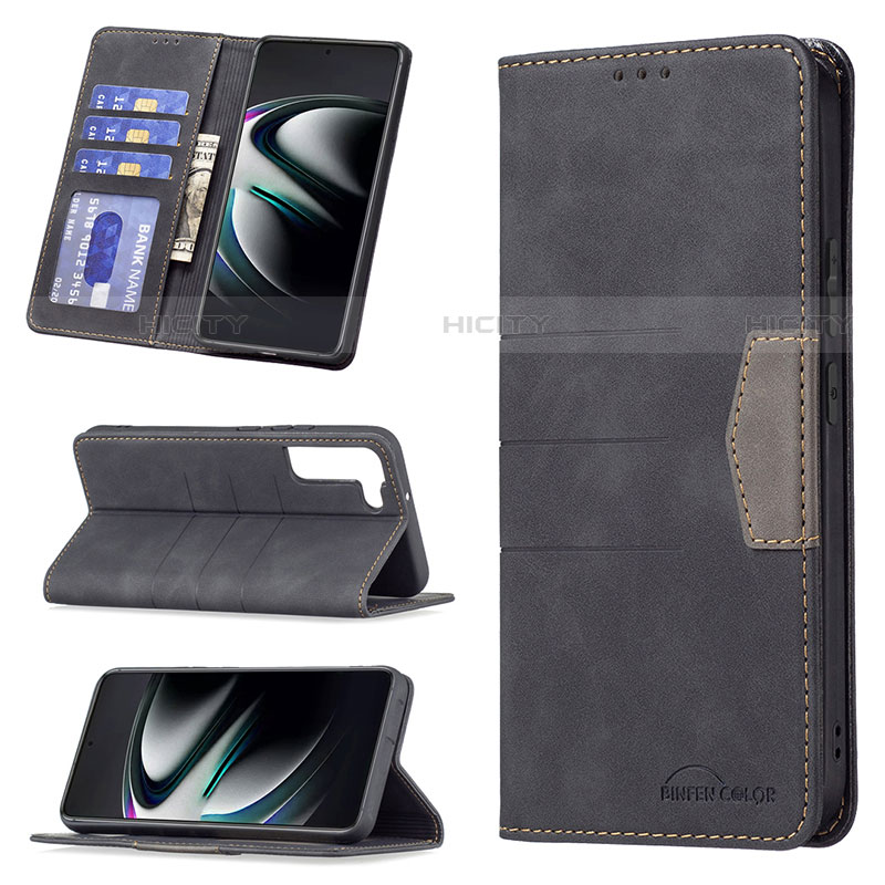 Handytasche Stand Schutzhülle Flip Leder Hülle B07F für Samsung Galaxy S21 FE 5G groß