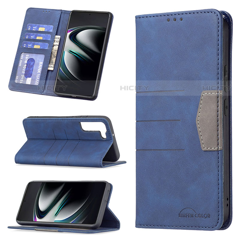 Handytasche Stand Schutzhülle Flip Leder Hülle B07F für Samsung Galaxy S21 FE 5G groß