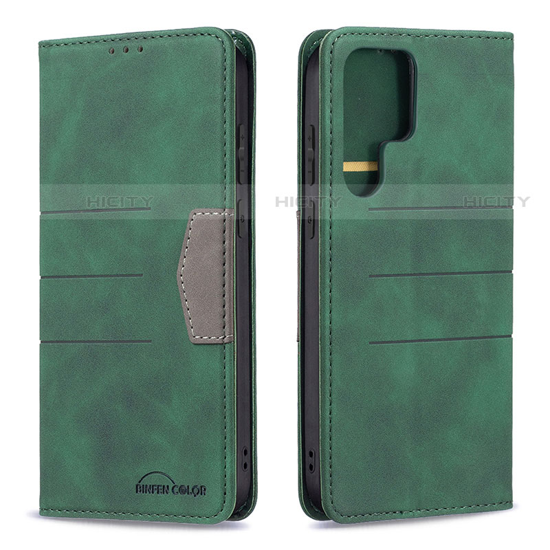 Handytasche Stand Schutzhülle Flip Leder Hülle B07F für Samsung Galaxy S21 Ultra 5G groß