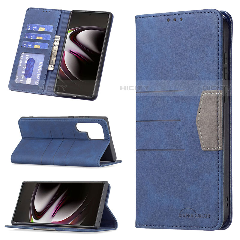 Handytasche Stand Schutzhülle Flip Leder Hülle B07F für Samsung Galaxy S21 Ultra 5G groß