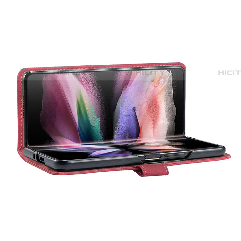 Handytasche Stand Schutzhülle Flip Leder Hülle B07F für Samsung Galaxy Z Fold4 5G groß