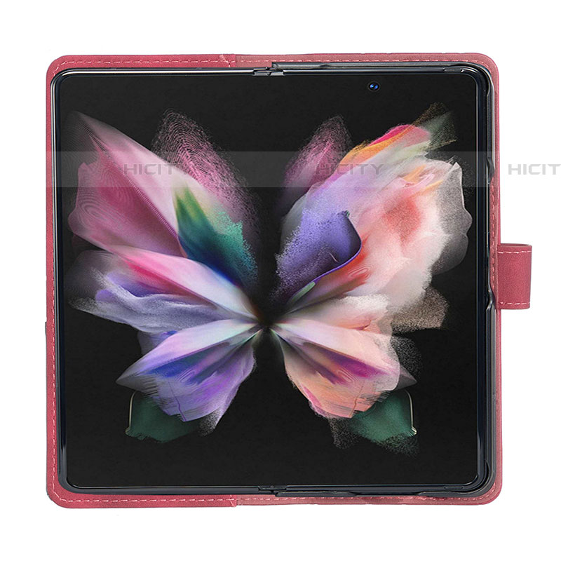 Handytasche Stand Schutzhülle Flip Leder Hülle B07F für Samsung Galaxy Z Fold4 5G groß