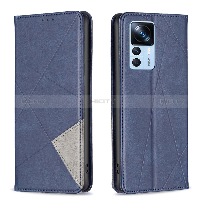 Handytasche Stand Schutzhülle Flip Leder Hülle B07F für Xiaomi Mi 12T 5G Blau Plus