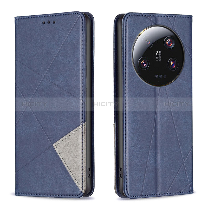 Handytasche Stand Schutzhülle Flip Leder Hülle B07F für Xiaomi Mi 13 Ultra 5G Blau Plus