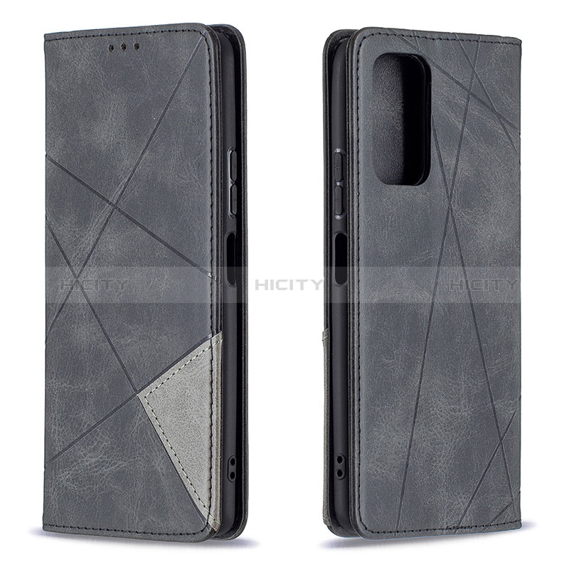 Handytasche Stand Schutzhülle Flip Leder Hülle B07F für Xiaomi Redmi Note 10 Pro 4G Schwarz Plus