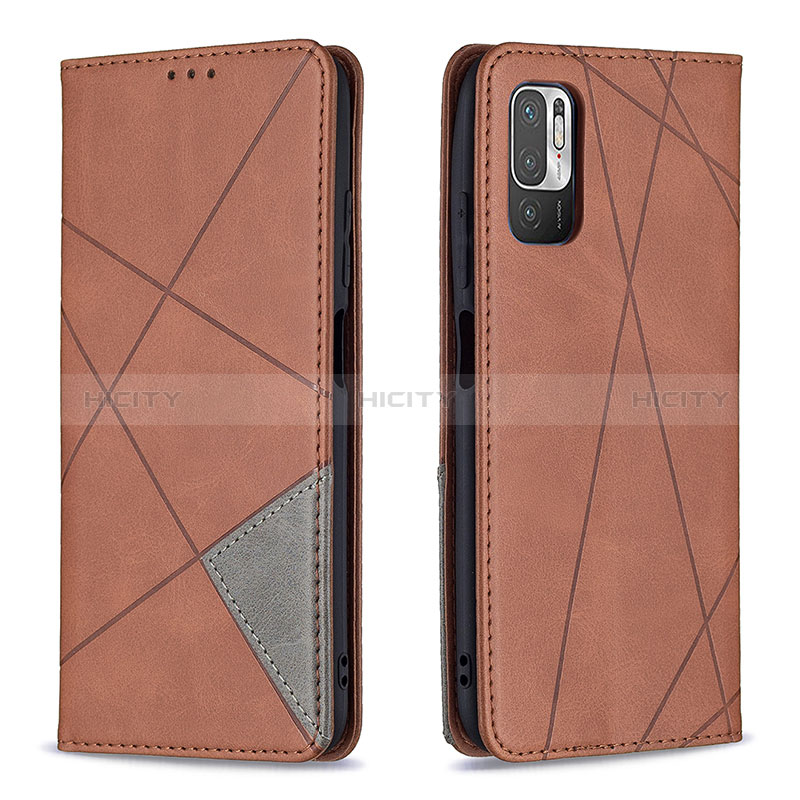 Handytasche Stand Schutzhülle Flip Leder Hülle B07F für Xiaomi Redmi Note 10T 5G Braun