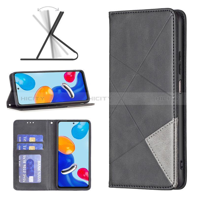 Handytasche Stand Schutzhülle Flip Leder Hülle B07F für Xiaomi Redmi Note 11 4G (2022)