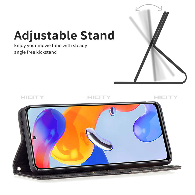 Handytasche Stand Schutzhülle Flip Leder Hülle B07F für Xiaomi Redmi Note 11 Pro 4G