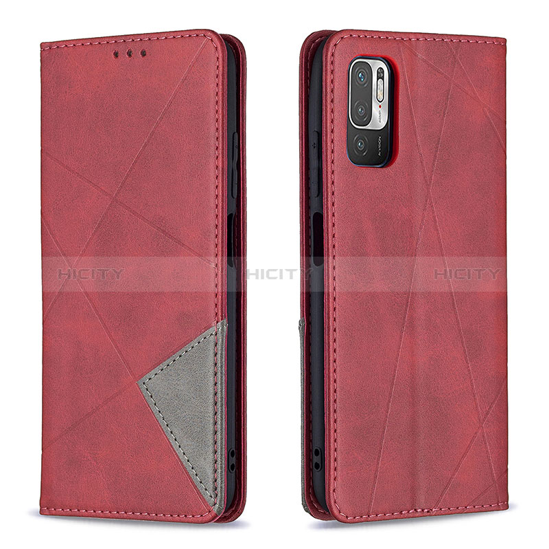 Handytasche Stand Schutzhülle Flip Leder Hülle B07F für Xiaomi Redmi Note 11 SE 5G Rot Plus