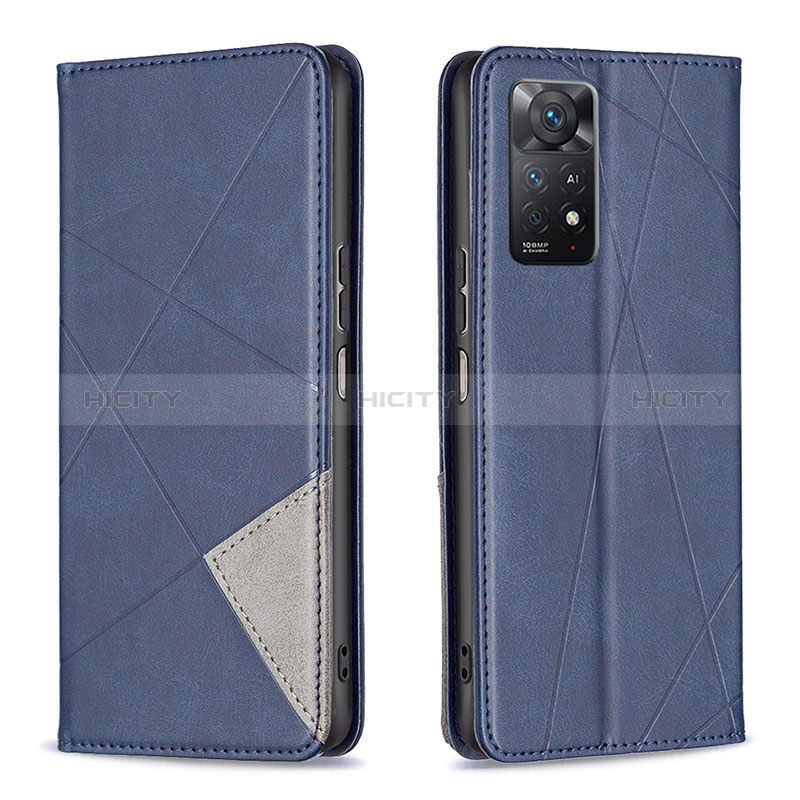 Handytasche Stand Schutzhülle Flip Leder Hülle B07F für Xiaomi Redmi Note 12 Pro 4G Blau