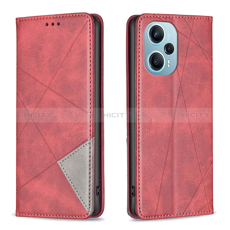 Handytasche Stand Schutzhülle Flip Leder Hülle B07F für Xiaomi Redmi Note 12 Turbo 5G Rot