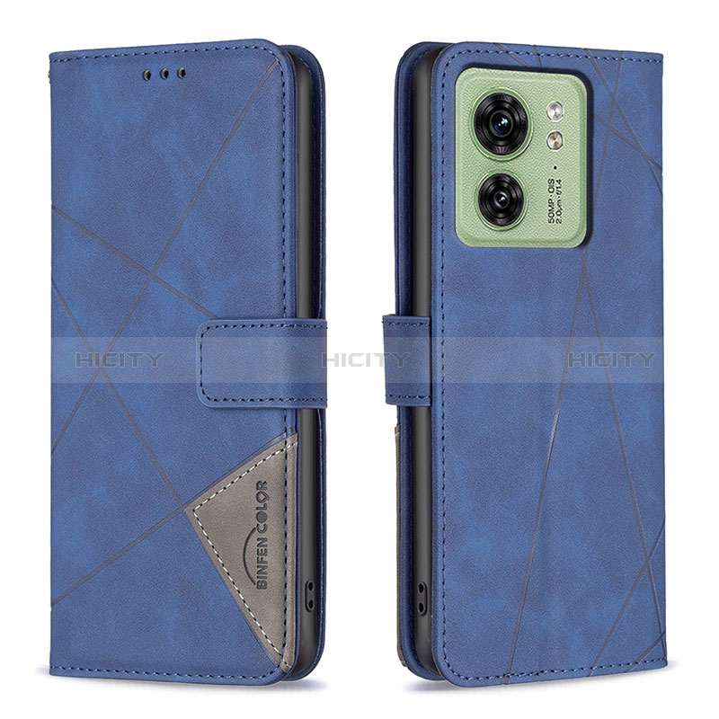 Handytasche Stand Schutzhülle Flip Leder Hülle B08F für Motorola Moto Edge 40 5G