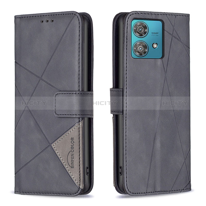 Handytasche Stand Schutzhülle Flip Leder Hülle B08F für Motorola Moto Edge 40 Neo 5G