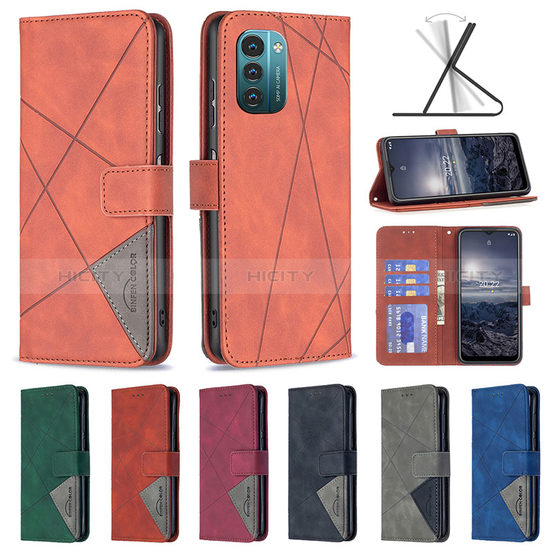 Handytasche Stand Schutzhülle Flip Leder Hülle B08F für Nokia G11