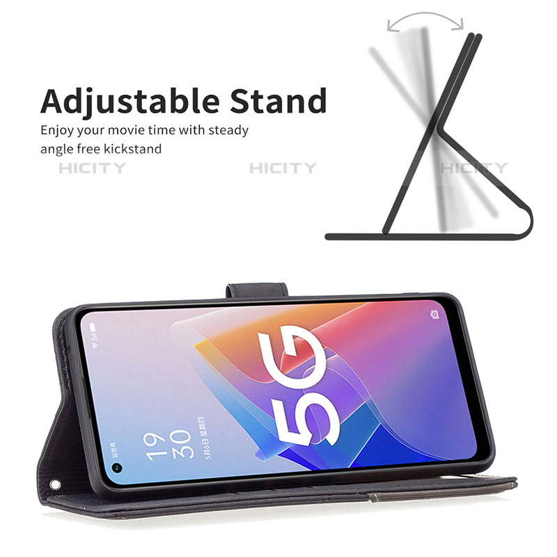 Handytasche Stand Schutzhülle Flip Leder Hülle B08F für OnePlus Nord N20 5G