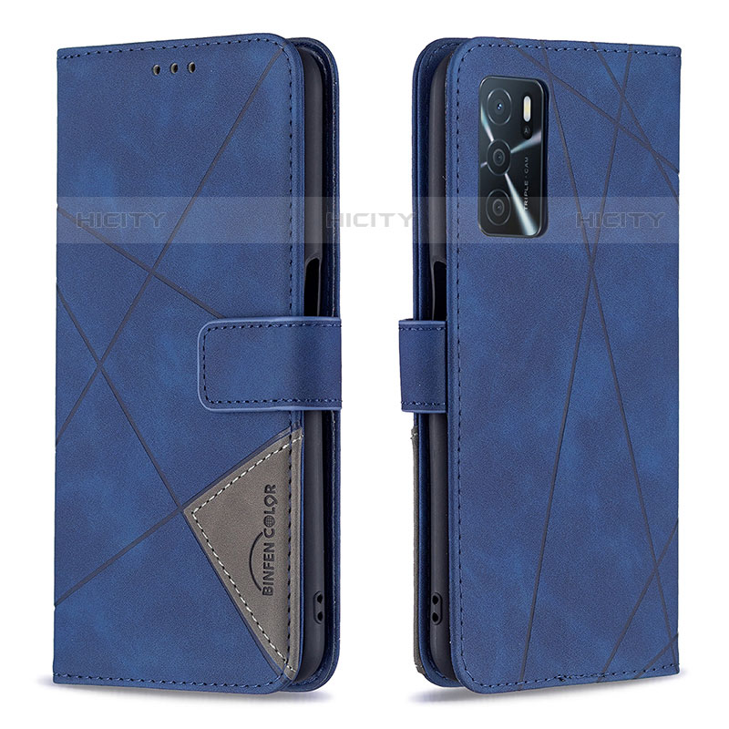 Handytasche Stand Schutzhülle Flip Leder Hülle B08F für Oppo A54s