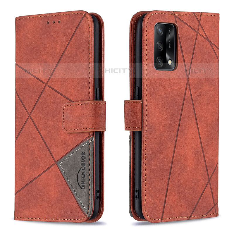 Handytasche Stand Schutzhülle Flip Leder Hülle B08F für Oppo A74 4G groß