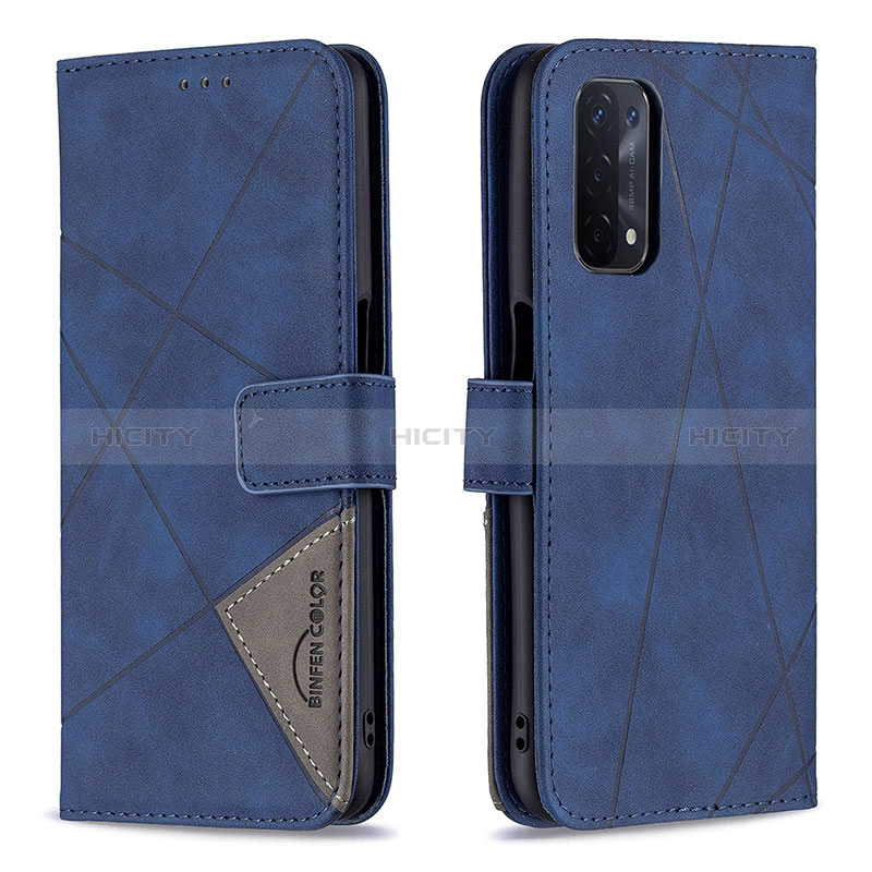 Handytasche Stand Schutzhülle Flip Leder Hülle B08F für Oppo A74 5G