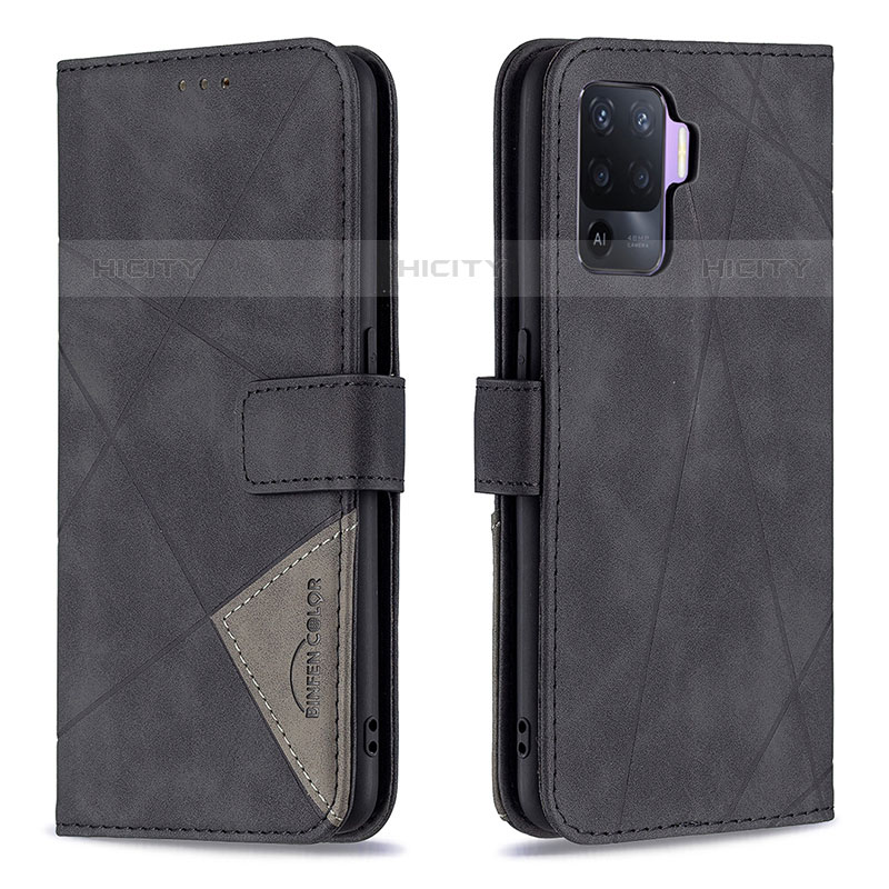 Handytasche Stand Schutzhülle Flip Leder Hülle B08F für Oppo A94 4G groß