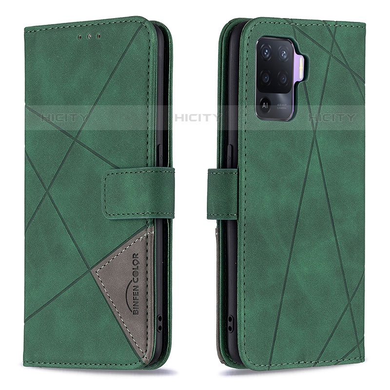 Handytasche Stand Schutzhülle Flip Leder Hülle B08F für Oppo A94 4G groß