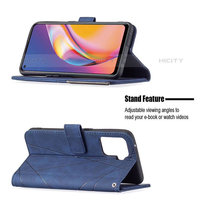 Handytasche Stand Schutzhülle Flip Leder Hülle B08F für Oppo A94 4G groß