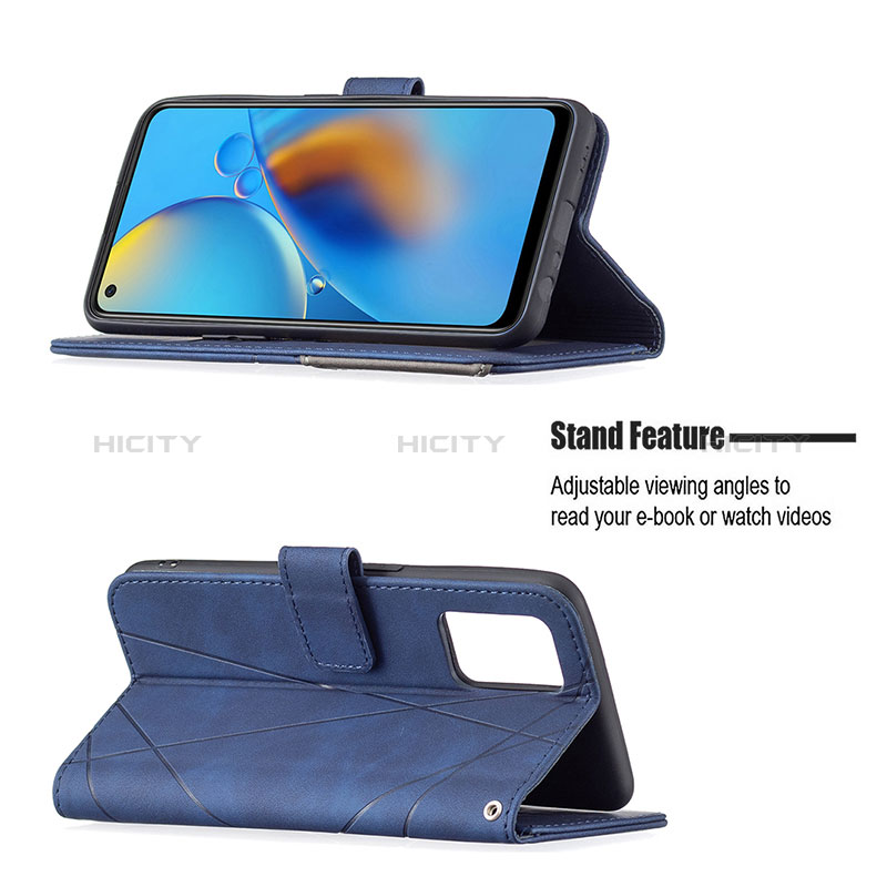 Handytasche Stand Schutzhülle Flip Leder Hülle B08F für Oppo A95 4G