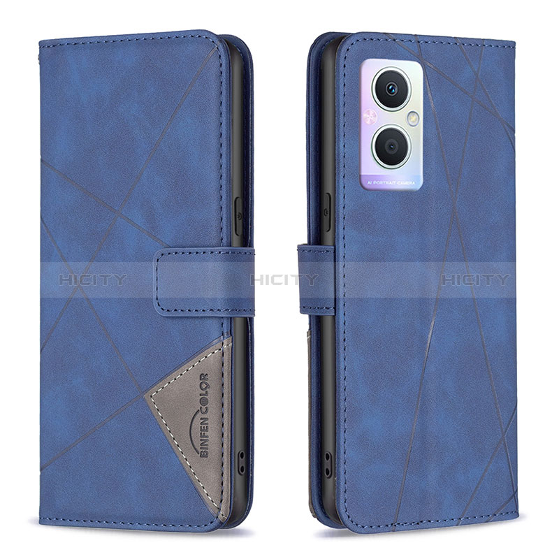 Handytasche Stand Schutzhülle Flip Leder Hülle B08F für Oppo A96 5G