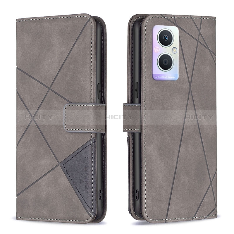 Handytasche Stand Schutzhülle Flip Leder Hülle B08F für Oppo A96 5G